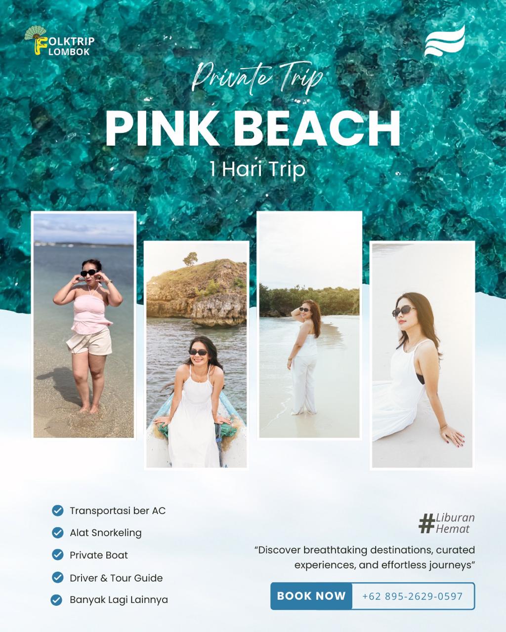 Private Trip Pink Beach 1 Hari